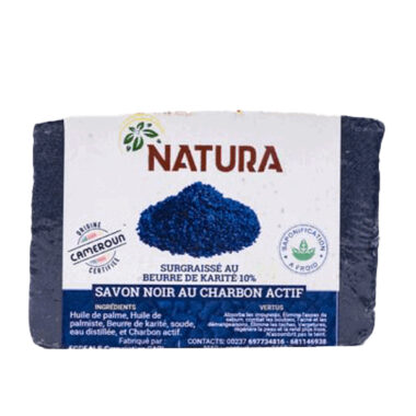 savon au charbon noir actif Natura