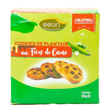 Seun cookies de plantain aux fèves de cacao