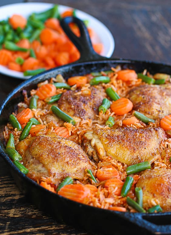 Jollof rice with chicken